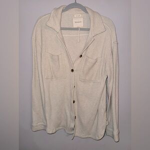 Thread and supply cream cardigan